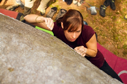 Petrohradske Padani Festival, Petrohrad, Repubblica Ceca - Durante il Petrohradske Padani Festival 2015, il raduno boulder a Petrohrad nella Repubblica Ceca