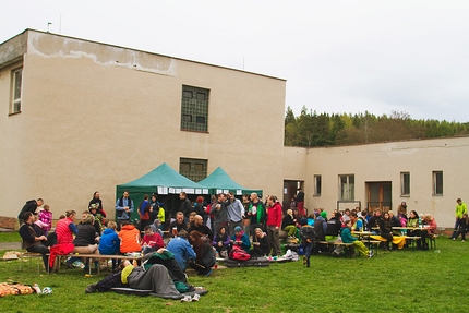 Petrohradske Padani Festival, Petrohrad, Repubblica Ceca - Durante il Petrohradske Padani Festival 2015, il raduno boulder a Petrohrad nella Repubblica Ceca