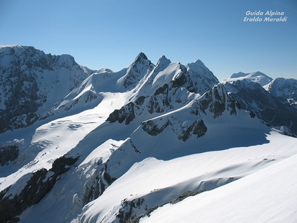 Cima Tuckett, ski mountaineering, Ortles Cevedale - Cima Tuckett ski mountaineering: Thurwieser- Trafoier group