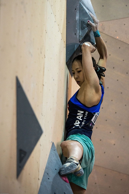 Coppa del Mondo Boulder 2015 - Toronto - Akiyo Noguchi durante la Coppa del Mondo Boulder 2015 a Toronto