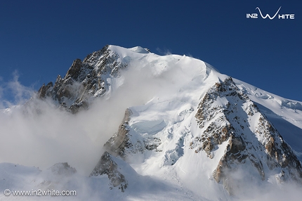 Monte Bianco - Monte Bianco: durante le riprese del in2White per creare la foto panoramica più grande del mondo