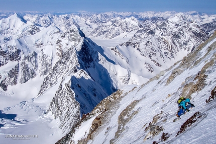 Alaska, Mt Deborah, Jon Griffith, Will Sim - Jon Griffith and Will Sim making the first ascent of the  NW Face of Mt Deborah in Alaska, April 2015