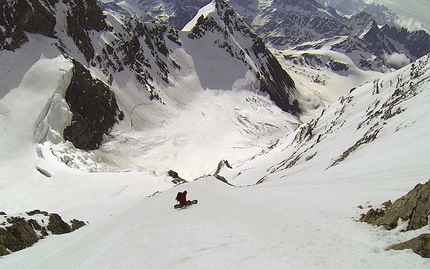 Grand Combin de Grafenière, Davide Capozzi, Julien Herry, Denis Trento - Grand Combin de Grafenière parete est: Davide Capozzi & Julien Herry