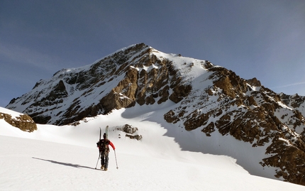 Grand Combin de Grafenière, Davide Capozzi, Julien Herry, Denis Trento - Grand Combin de Grafenière cresta SE: Davide Capozzi & Julien Herry