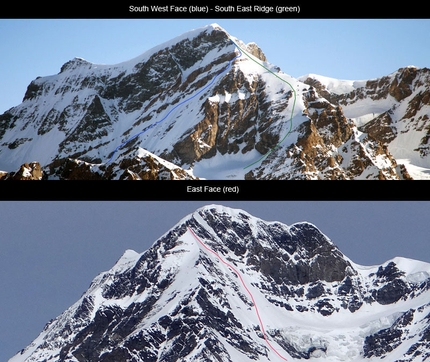 Grand Combin de Grafenière, Davide Capozzi, Julien Herry, Denis Trento - Grand Combin de Grafenière: the routes