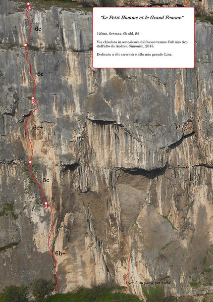 Chiusa di Ceraino, new rock climb by Andrea Simonini