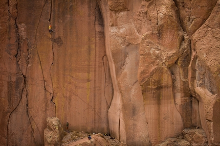 Caspana and the crack climbing at Atacama, Chile
