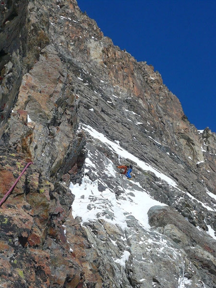 Morteratsch Est (Bernina) - Emanuel sul primo muro