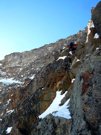 Morteratsch Est (Bernina) - Christian sul penultimo tiro