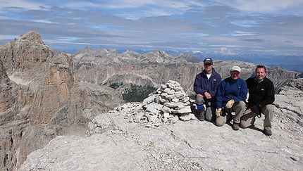 Dolomites: Sella vie ferrate and walks - Vallon - On the summit of Sasso delle Nove