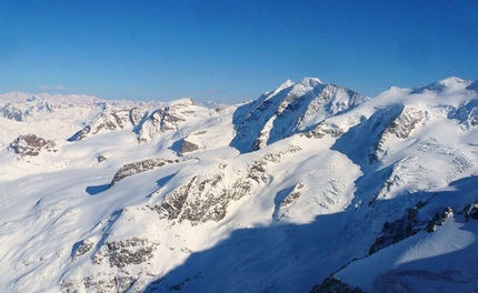 Morteratsch Est (Bernina) - anorama verso Est, Cambrena e Piz Palù