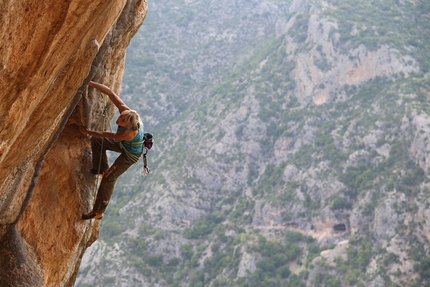 Nifada, Angela Eiter and Bernie Ruech climb untouched rock in Greece