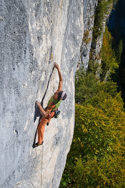 Manolo e Roby Present - Manolo su Roby Present 8c+/9a, Val Noana, Pale di San Martino.