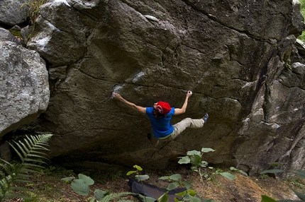 Valle Ellero boulder - Stella Marchisio su 