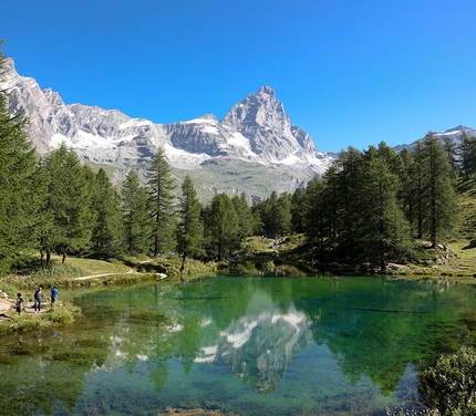 Matterhorn 2015 - 150 years since its conquest - The Matterhorn and Lago Blu, Valle d'Aosta