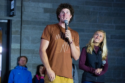 Arc'teryx Alpine Academy 2015 Monte Bianco - Marc Andre Leclerc e Brette Harrington durante il Arc'teryx Alpine Academy 2015