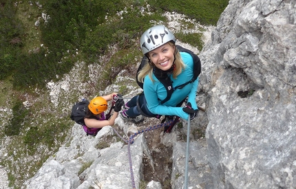 Ra Bujela - Via ferrata Maria e Andrea Ferrari, Dolomites - Ra Bujela - Via ferrata Maria e Andrea Ferrari. The new via ferrata above Cortina in the Dolomites.