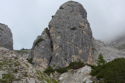 Ra Bujela - Via ferrata Maria e Andrea Ferrari, Dolomiti - Ra Bujela - Via ferrata Maria e Andrea Ferrari. La nuova via ferrata a Cortina