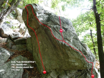 Miroglio boulder, palestra dei Distretti, Beppino Avagnina - Il circuito boulder a Miroglio (CN): La Torretta