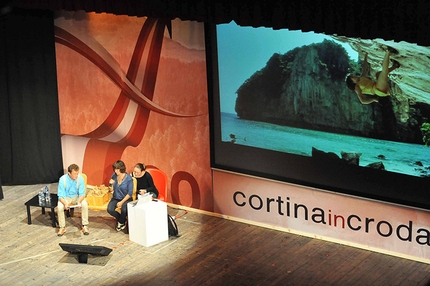 Cortina In Croda 2015 - Catherine Destivelle il 2 luglio 2015, protagonista della serata di apertura della settima edizione di Cortina In Croda.