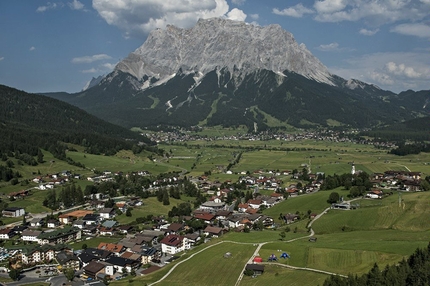 Red Bull X-Alps 2015 - Red Bull X-Alps 2015: turnpoint 4 seen at the Red Bull X-Alps, Leermoos, Austria on July 7 2015.