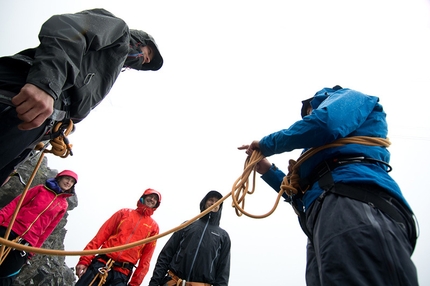 Gore-Tex Experience Tour, Balmhorn, Edurne Pasaban - Lezioni di corda