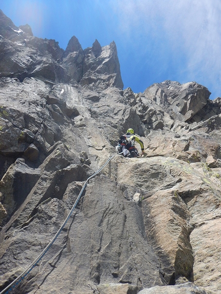 Via nuova sulla Punta La Rossa, Alpi Lepontine