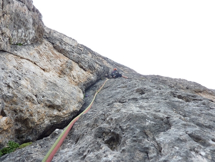 The visible gem, on Sass d'Ortiga in the Dolomites