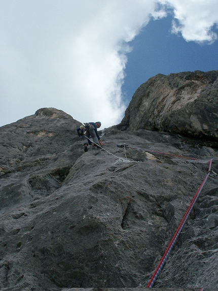 Val Gelada, new Brenta Dolomites rock climb by Roberto Conti and Gabriele Tonelli