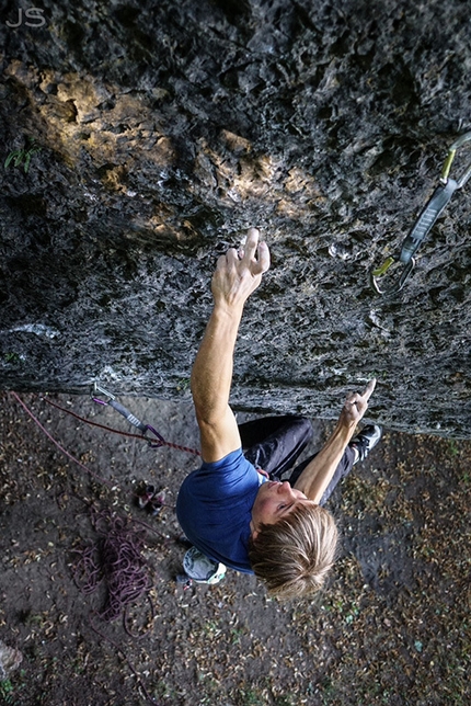 Alexander Megos, Frankenjura - Alexander Megos nel Frankenjura, Germania