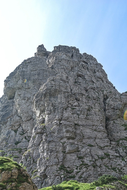 Via Dei Montecchiani Ribelli, Baffelan, Parete Nord - Parete Nord del Baffelan.