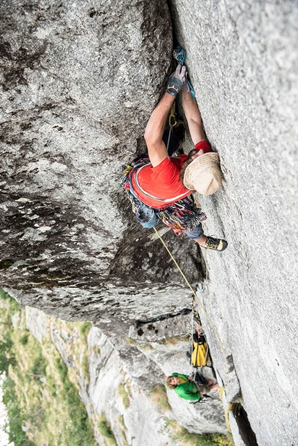 King of the Bongo sul Qualido in Val di Mello per Marazzi, de Zaiacomo e Schiera