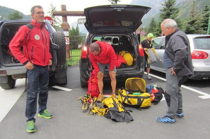 Pablo Criado Toca, vette dei Geants, Matterhorn, Monte Rosa, Gran Paradiso, Mont Blanc - Pablo Criado Toca and the Geants summits: Cervinia and encounter with Lucio Trucco