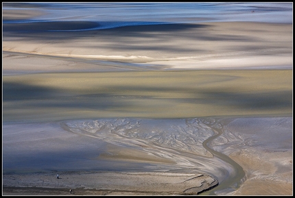 Normandia - Bassa marea a Mont St. Michel - Francia