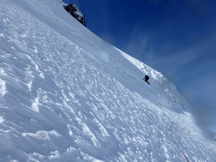 Mount Malaspina in Canada first ascended by Natalia Martinez and Camilo Rada