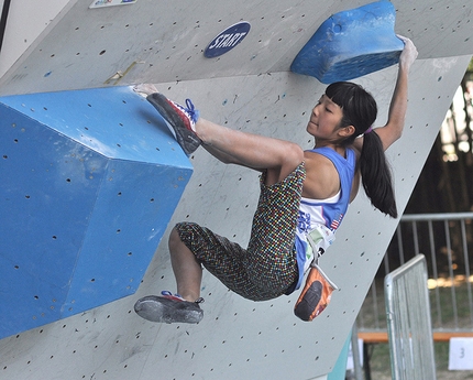 IFSC World Youth Championships - World Youth Climbing Championships: during the Male Boulder Semifinal Youth B, Ashima Shiraishi
