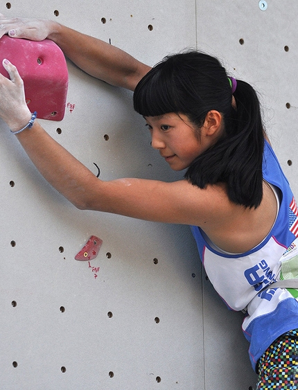 IFSC World Youth Championships - World Youth Climbing Championships: during the Male Boulder Semifinal Youth B, Ashima Shiraishi