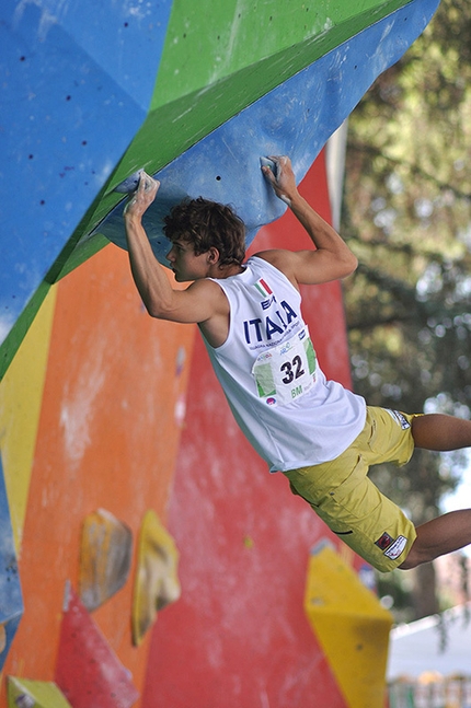 IFSC World Youth Championships - World Youth Climbing Championships: during the Male Boulder Semifinal Youth B, David Piccolruaz