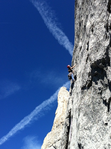 Manolo, Via Attraverso il Pesce, Marmolada, Dolomiti - Ritorno sulla via Via Attraverso il Pesce, parete sud della Marmolada il 27 agosto 2015