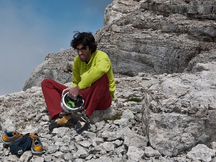 Hansjörg Auer, Mephisto free solo sul Sass de la Crusc in Dolomiti