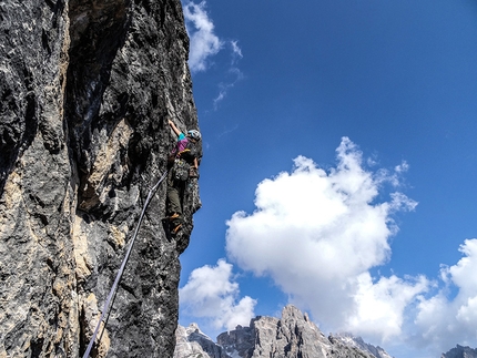 New multi-pitch rock climb in Fischleintal, Dolomites