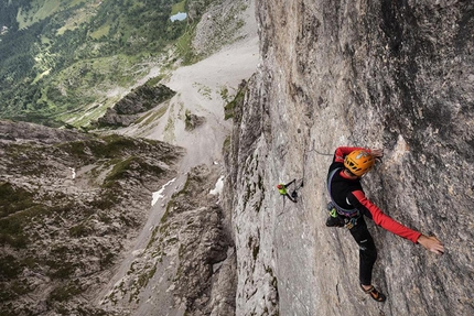 Maleficent, new route up Cimone della Bagozza in Italy's Orobic Alps