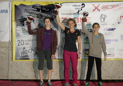 Coppa Italia Lead 2015, Padova - Coppa Italia Lead 2015: 2. Asja Gollo 1. Claudia Ghisolfi 3. Laura Rogora