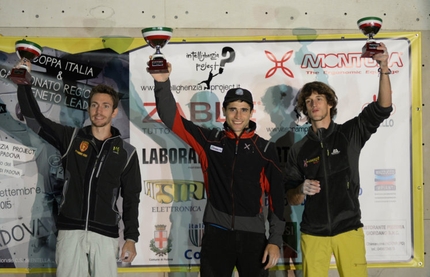 Coppa Italia Lead 2015, Padova - Coppa Italia Lead 2015: 2. Stefano Ghisolfi 1. Marcello Bombardi 3. Francesco Vettorata
