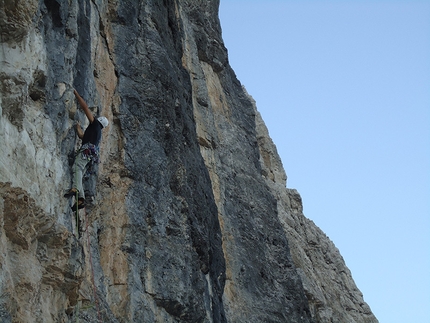 CAI don't cry, new rock climb up Sass de Mura, Dolomites
