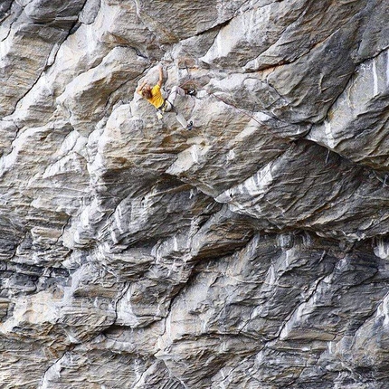 Flatanger, Hanshelleren, Norway - Alexander Megos climbing Thor's Hammer 9a+, Flatanger, Norway