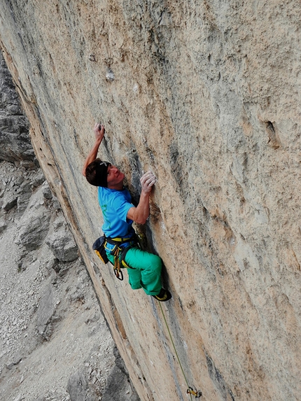 In Bilico, Primiero, Alessandro Zeni - Alessandro Zeni ripete la via In Bilico, Primiero, Dolomiti