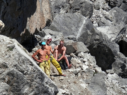 In Bilico, Primiero, Alessandro Zeni - Riccardo Scarian, Alessandro Zeni e Davide Deflorian al Bilico, Primiero, Dolomiti