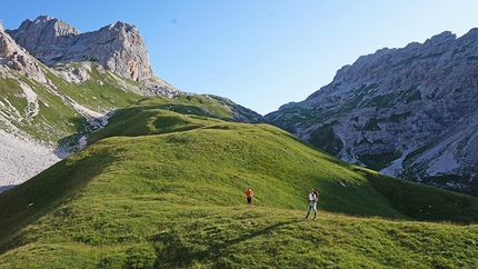 50 anni son volati, 25 regalati - Monte Fibbion (Dolomiti del Brenta) - Gli ultimi prati