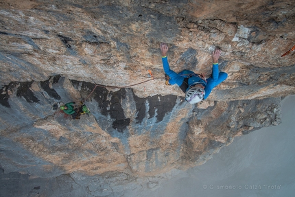 Big new rock climb on Monte Fibbion in the Brenta Dolomites